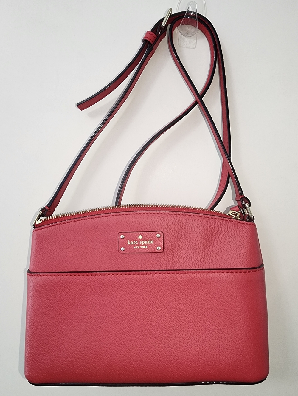 Kate Spade New York Red Leather Crossbody Bag EUC